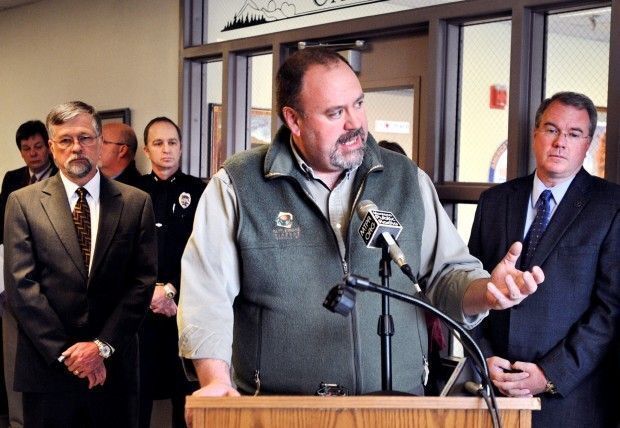 Missoula Mayor John Engen holds a press conference